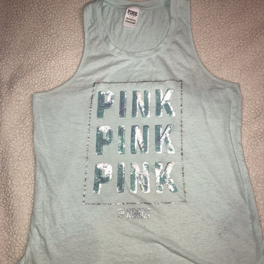 Victoria’s Secret Pink, Teal Tank Top